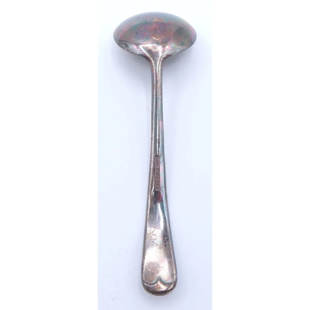William Adams Lead Crystal Jam Bowl Silver Plated Rim and Spoon West Germany MCM
